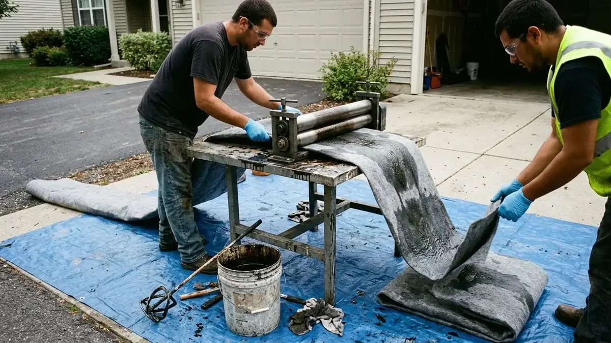 Liner saturated with resin on site for trenchless sewer line repair